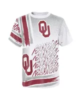 Preschool Boys and Girls White Oklahoma Sooners Gametime Multi-Hit Oversized T-shirt