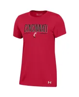 Women's Under Armour Red Cincinnati Bearcats Performance Tech Modern T-shirt