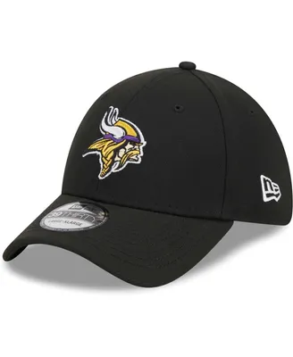 Men's New Era Black Minnesota Vikings Main 39THIRTY Flex Hat