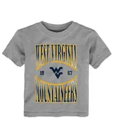 Toddler Boys and Girls Heather Gray West Virginia Mountaineers Top Class T-shirt