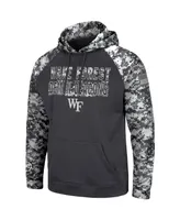 Men's Colosseum Charcoal Wake Forest Demon Deacons Oht Military-Inspired Appreciation Digital Camo Pullover Hoodie