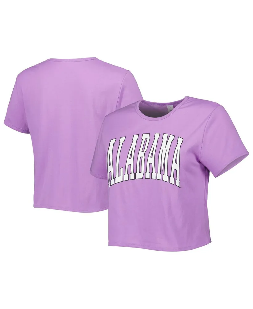 Women's ZooZatz Purple Alabama Crimson Tide Core Fashion Cropped T-shirt