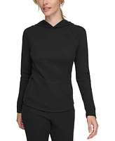 Calvin Klein Performance Women's Thermal Pullover Hoodie with Kangaroo Pocket