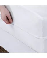 Guardmax Waterproof Zippered Mattress Encasement - Full (14-16 Deep) White