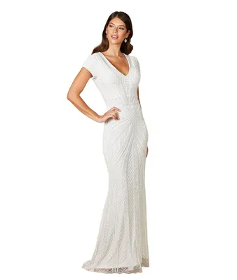 Lara Women's Flavia Fitted Beaded Wedding Gown