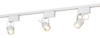 Pro Track 3-Head Wall or Ceiling Track Light Fixture Kit Linear Spot