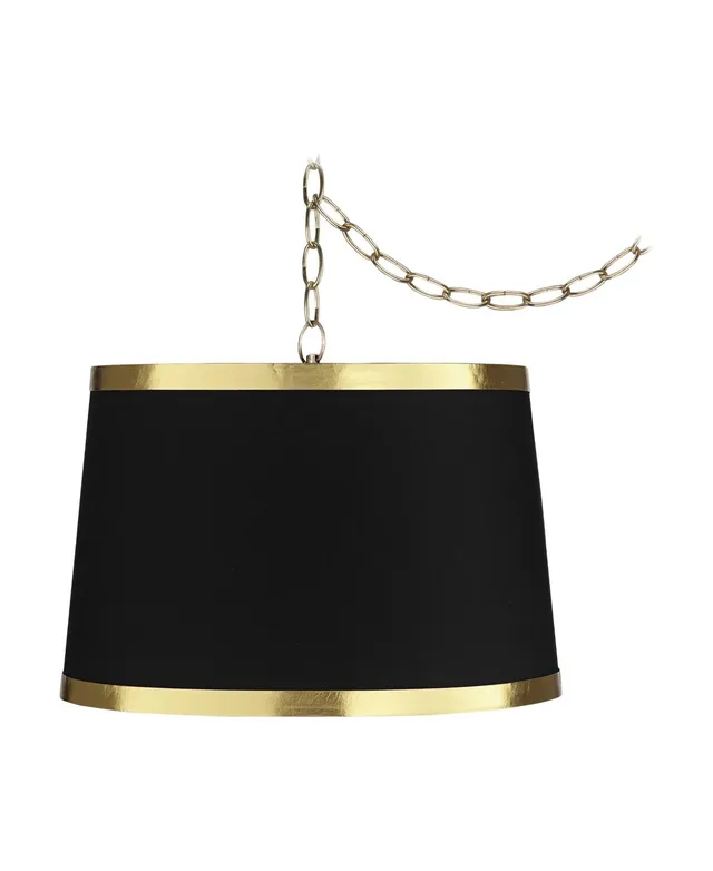 Possini Euro Design Possini Euro Fitzgerald 38 Modern Black and Gold  12-Light Chandelier