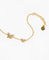 Girls Crew Gold-Tone Crystal Butterfly Bliss Bracelet