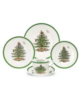 Spode Christmas Tree Dinnerware 5 Piece Place Setting