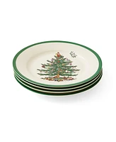 Spode Christmas Tree Rim Soup Bowls, Set of 4