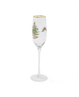 Spode Christmas Tree Champagne Flutes, Set of 4