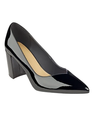 Marc Fisher Women's Caitlin Slip-On Block Heel Pumps