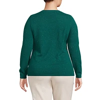 Lands' End Plus Cashmere Crewneck Sweater