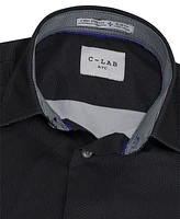 C-lab Nyc Men's Slim-Fit Tonal-Print Dress Shirt