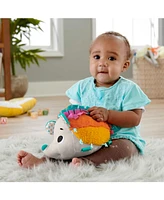 Fisher Price Cuddle and Snuggle Hedgehog Newborn Plush Sensory Toy - Multi