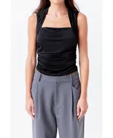 Women's Draped Ruched Top