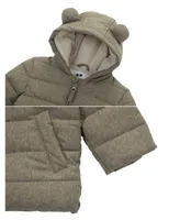 Baby Boys' Fleece Hooded Puffer Jacket