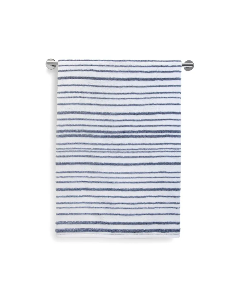 Cassadecor Urbane Stripe Cotton Hand Towel, 18" x 28"