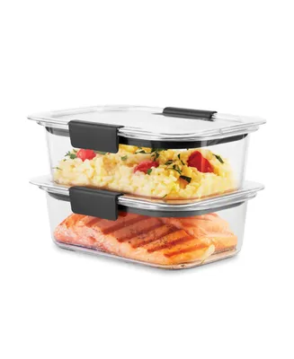 Rubbermaid 2 Piece Brilliance 3.2 Cup Food Storage Container Set