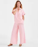 Style Co Womens Camp Shirt Gauze Pants Created For Macys