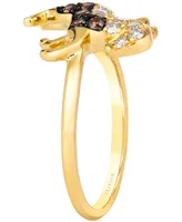 Le Vian Chocolate Diamond & Nude Diamond Horse Ring (1/3 ct. t.w.) in 14k Gold