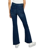 Celebrity Pink Juniors' Braided-Waist Patch-Pocket Flare Jeans