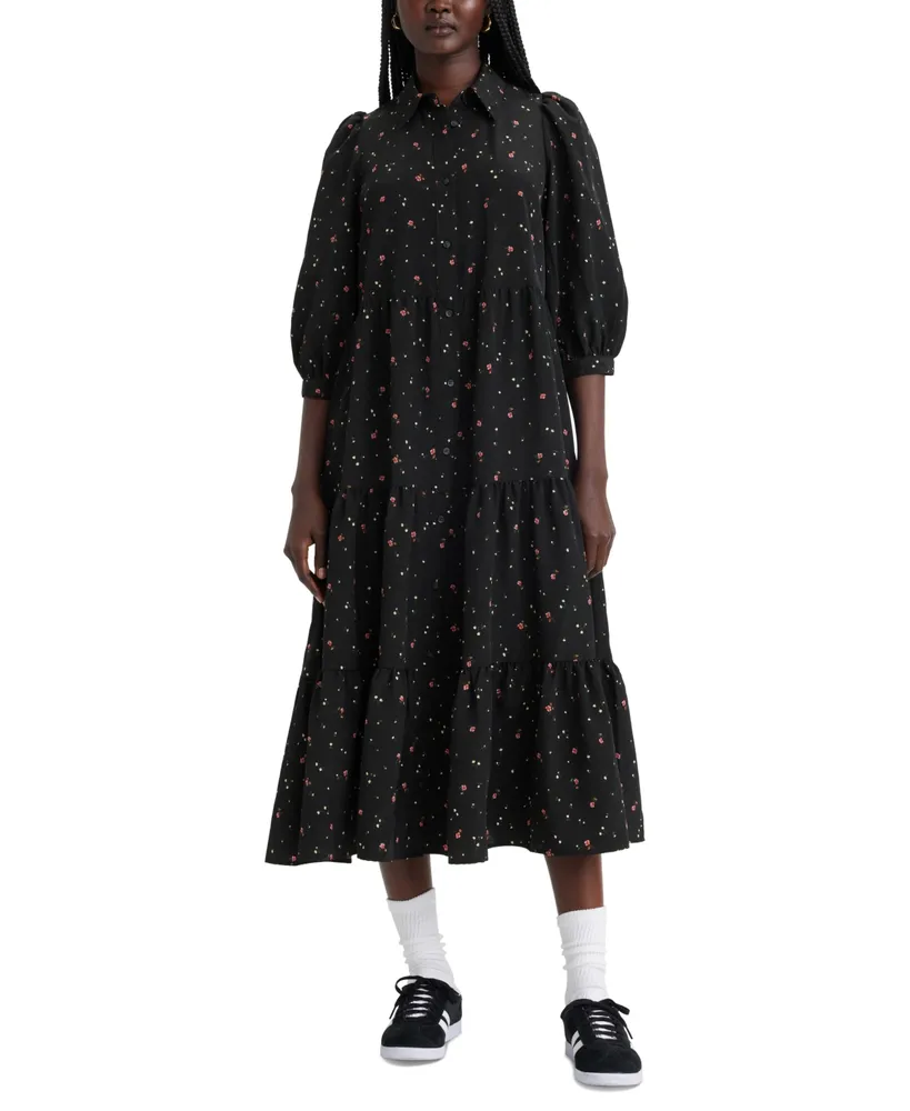 Women's Button-Front Printed Midi … curated on LTK