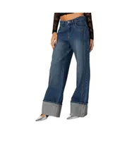 Women's Vesper Cuffed Low Rise Jeans