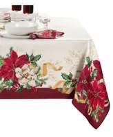 Elrene Poinsettia Garlands Table Linens Collection