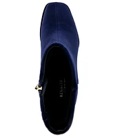 Kenneth Cole New York Women's Edie Square Toe Block Heel Bootie - Navy