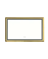 Streamdale Furniture Gold Framed Led Mirror - Anti-Fog, Dimmable, Wall Mount