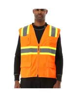 RefrigiWear Men's Hi Vis Orange Safety Work Vest
