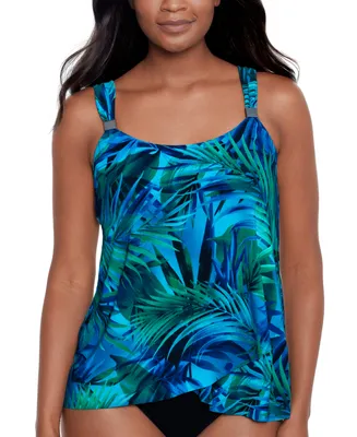 Miraclesuit Women's Palm Reeder Dazzle Underwire Tankini Top