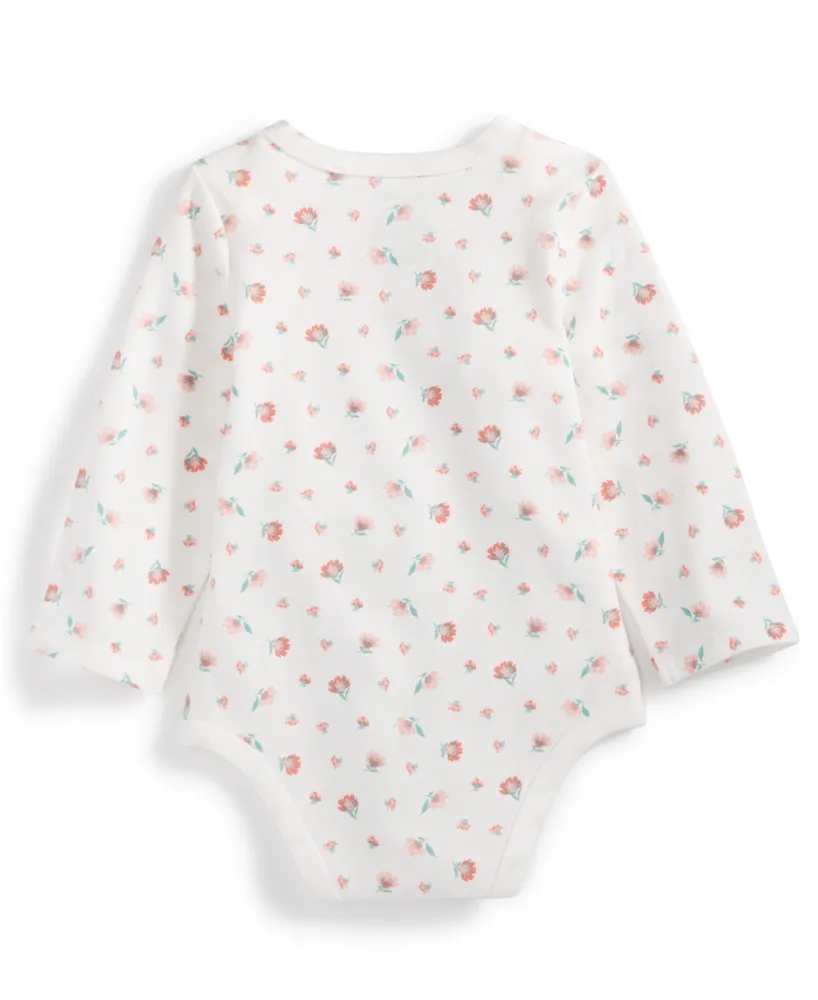 First Impressions Baby Girls Floral Bodysuit, Created for Macy's