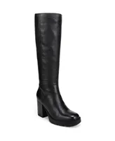 Naturalizer Willow Wide Calf Lug Sole Tall Boots