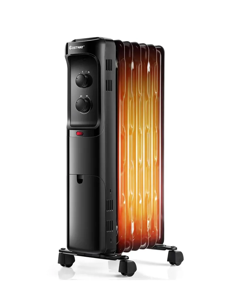 Costway 1500W Oil Filled Heater Portable Radiator Space