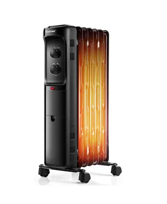 Costway 1500W Oil Filled Heater Portable Radiator Space