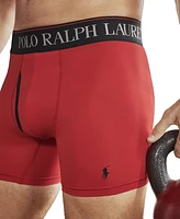 Polo Ralph Lauren Men's 3-Pack 4-d Flex Cool Microfiber Boxer Briefs