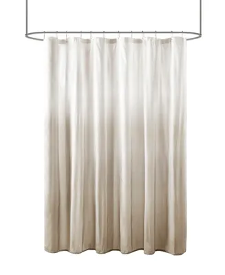 Madison Park Ara Ombre Printed Seersucker Shower Curtain, 72" x 72"