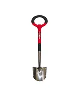 Radius Garden Pro Ergonomic Stainless Steel Floral Shovel, Red