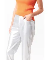 Women's Shiny Pu Pants