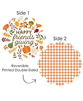 Fall Friends Thanksgiving Friendsgiving Paper Chargers Place Setting For 12 - Assorted Pre