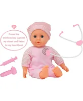 The New York Doll Collection 14 Inch Talking Baby Doll Doctor Playset