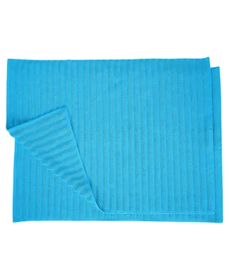 Superior Cotton Textured Stripes Bath Mat, Set of 2