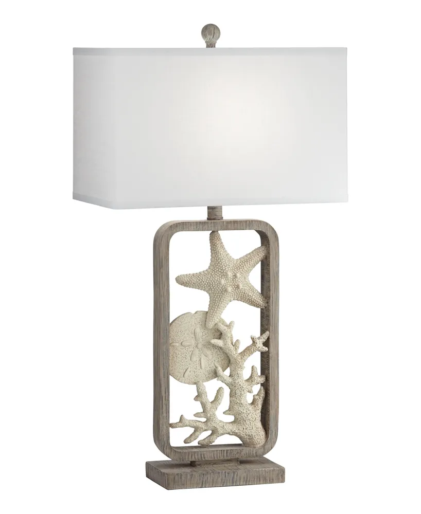 Pacific Coast 25" Resin White Sands Table Lamp