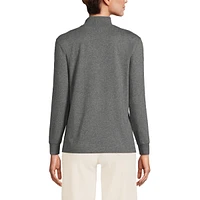 Lands' End Women's Long Sleeve Super T Mock Tee