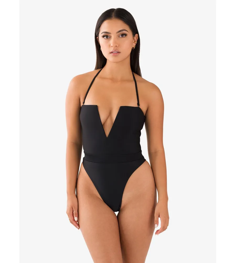 MBM Swim - Wish High Waisted Thong Bikini Bottom