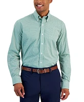 Club Room Men's Regular Fit Mini Gingham Dress Shirt, Created for Macy's