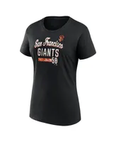 Women's Fanatics Black San Francisco Giants Logo T-shirt