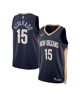 Men's and Women's Nike Jose Alvarado Navy New Orleans Pelicans Swingman Jersey - Association Edition